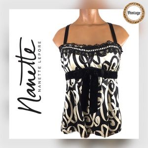 👚 NANETTE LEPORE || Vintage Satin Tank
